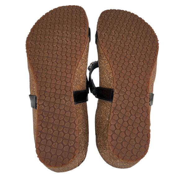 Mephisto Ivana Black Patent Leather Rhinestone Sandals 39 - Picture 5 of 16